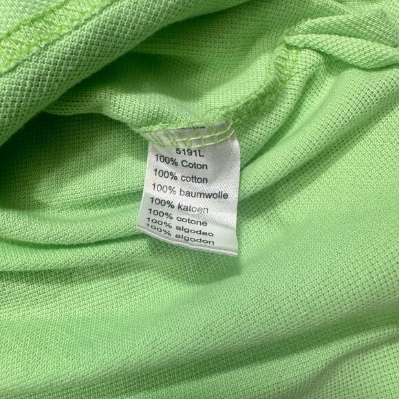 Ralph Lauren Golf Polo Men’s Shirt Sz.Large Lime Green Short‎ Sleeve Custom Fit - Picture 4 of 10
